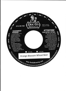 Doc G's Orange Blossom Wheat Beer