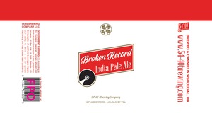 54-40 Brewing Company Broken Record India Pale Ale January 2016