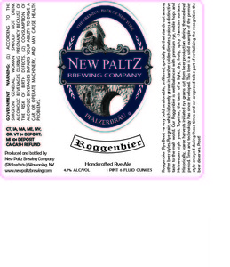 New Paltz Brewing Company Roggenbier