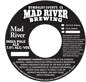 Mad River Brewing Company Mad River January 2016