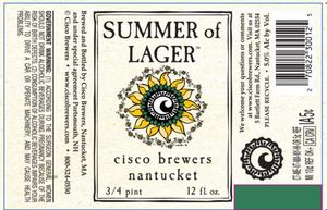 Cisco Brewers Summer Of Lager February 2016