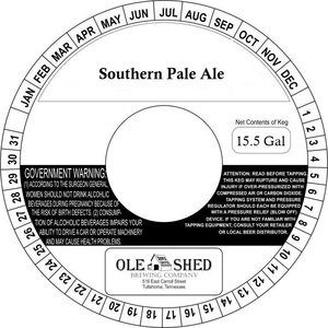 Southern Pale Ale February 2016