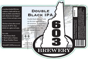 603 Brewery Double Black IPA February 2016