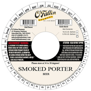 O'fallon Smoke Porter Smoke Porter February 2016