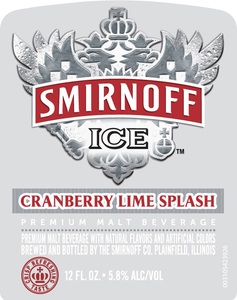 Smirnoff Cranberry Lime Splash February 2016