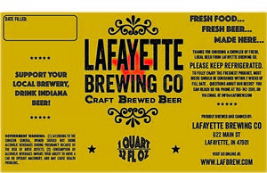 Lafayette Brewing Co Craft Brewed Beer February 2016