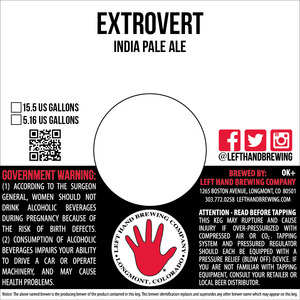Left Hand Brewing Company Extrovert February 2016