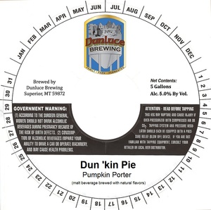 Dun 'kin Pie Porter 