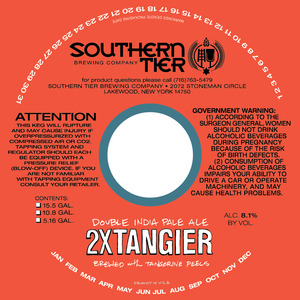 Southern Tier Brewing Company 2xtangier February 2016