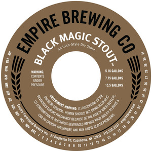 Empire Brewing Company Black Magic Stout