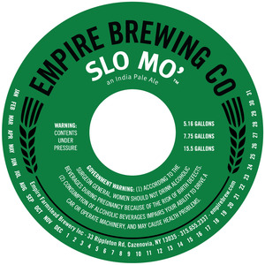 Empire Brewing Company Slo Mo'