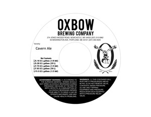 Oxbow Brewing Company Cavern February 2016