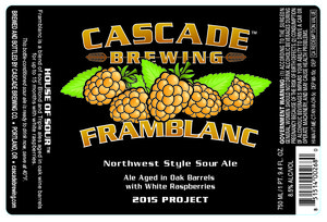 Cascade Brewing Framblanc Nw Sour Style Ale February 2016