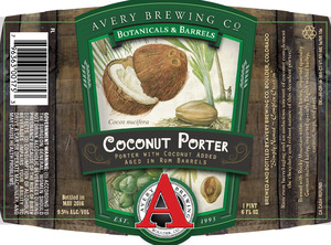 Avery Brewing Co. Coconut Porter March 2016