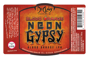 Duclaw Brewing Blood Orange Neon Gypsy February 2016