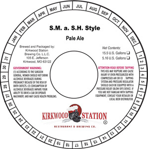 Kirkwood Station Brewing Co. S.m.a.s.h. Style Pale Ale February 2016