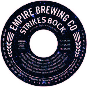 Empire Brewing Company Strikes Bock March 2016