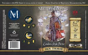 Mystery Brewing Company Jack Thorne February 2016