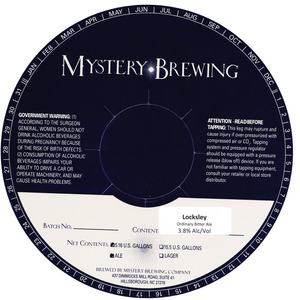 Mystery Brewing Company Locksley February 2016