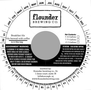 Flounder Brewing Co. Breakfast Ale March 2016