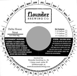 Flounder Brewing Co. Delta House Stout March 2016