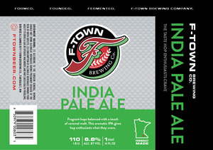F-town Brewing Company India Pale Ale March 2016