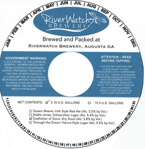 Riverwatch Brewery Godfather Of Stout March 2016