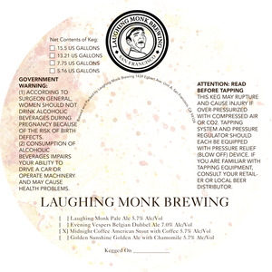 Laughing Monk Brewing Midnight Coffee March 2016