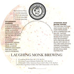 Laughing Monk Brewing Golden Sunshine March 2016