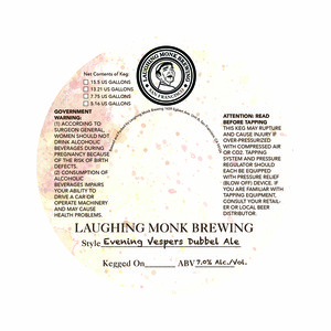 Laughing Monk Brewing Evening Vespers March 2016