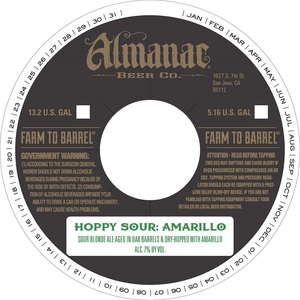 Almanac Beer Co. Hoppy Sour: Amarillo March 2016