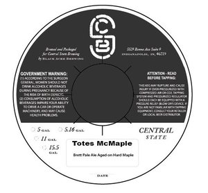 Central State Brewing Totes Mcmaple