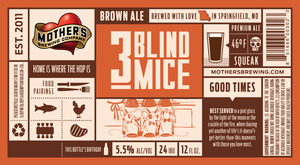 Mother's Brewing Three Blind Mice February 2016