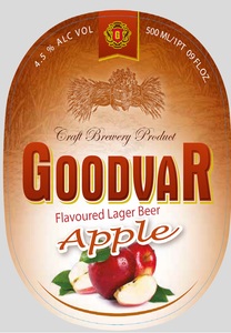 Goodvar Apple Flavored Lager March 2016