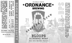Ordnance Brewing Bloops March 2016