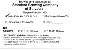 Standard Brewing Company Of St Louis April 2016