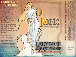 La Blonde Belgian-style Blond Ale March 2016