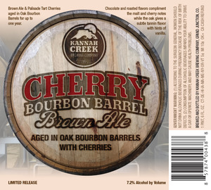 Cherry Bourbon Barrel Brown Aged In Oak Bourbon Barrels With Cherrie
