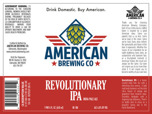 American Brewing Company, Inc. Revolutionary IPA March 2016