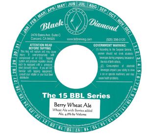 Black Diamond Brewing Company Berry Wheat Ale March 2016