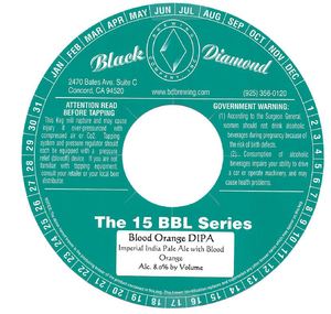 Black Diamond Brewing Company Blood Orange D.i.p.a March 2016