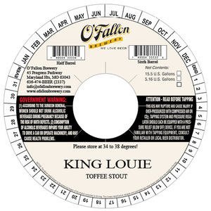 O'fallon King Louie Toffee Stout March 2016