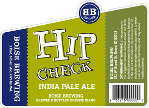 Boise Brewing Hip Check March 2016