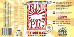 Hattori Hanzo Pale Ale March 2016