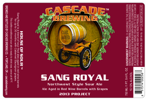 Cascade Brewing Sang Royal March 2016