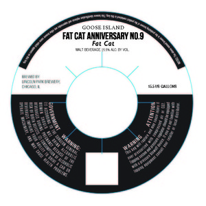 Lincoln Park Brewery, Inc. Fat Cat Anniversary No 9 March 2016