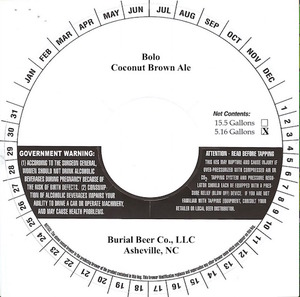 Burial Beer Co., LLC Bolo March 2016