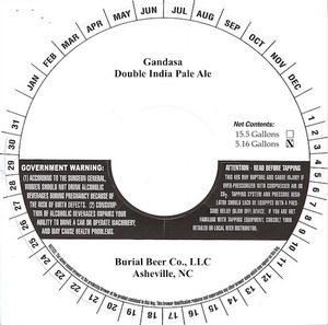 Burial Beer Co., LLC Gandasa April 2016
