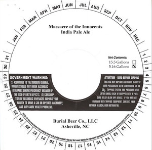 Burial Beer Co., LLC Massacre Of The Innocents March 2016