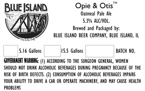 Blue Island Beer Company Opie & Otis